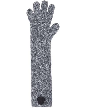 Moncler Alpaca Blend Gloves - Blue