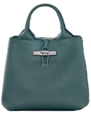 Longchamp Small Le Roseau Tote Bag - Green