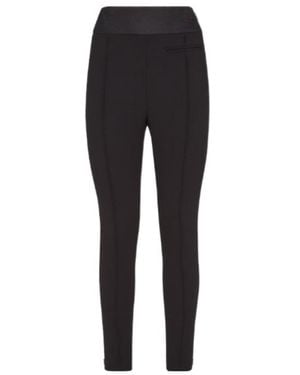 Fendi Pleated Detail Skinny-Cut Legginggs - Black