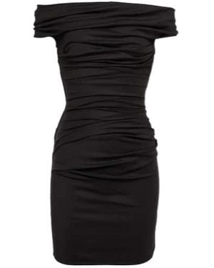Maticevski The Prize Off-The-Shoulder Minidress - Black