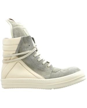 Rick Owens Geobasket High-Top Trainers - Natural