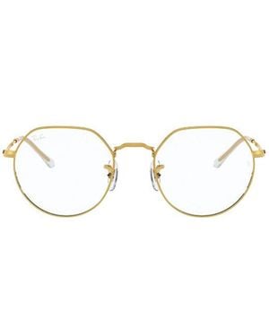 Ray-Ban Jack Irregular Frame Glasses - White
