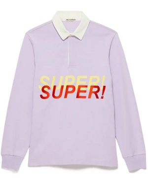 JW Anderson Jw Anderson Lilac Super Super Polo Shirt - White
