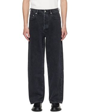 KENZO Paris Botan Loose Fit Jeans - Black