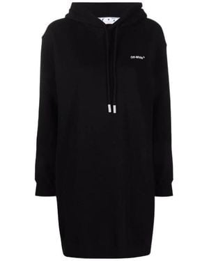 Off-White c/o Virgil Abloh Diag-Stripe Hoodie Dress - Black