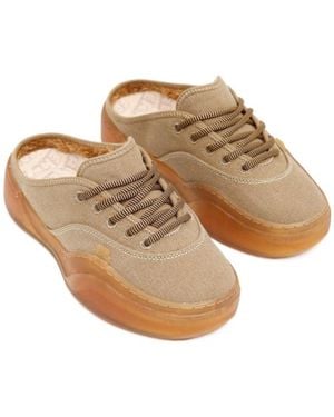 ERL Low Skate Mule Slip-On Trainers - Natural