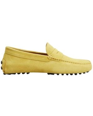 Tod's Round-Toe Loafers - Yellow