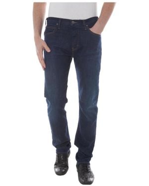 Armani Jeans Logo Logo Denim Trousers - Blue