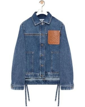 Loewe Logo Denim Jacket - Blue