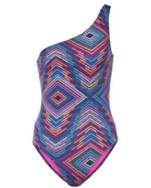 Eres One-Shoulder Swimsuit - Blue