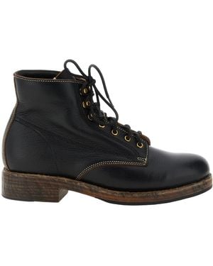 Visvim Lace-Up Boots - Black