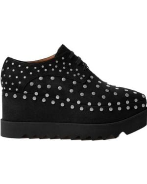 Stella McCartney Elyse Studded Derby Shoes - Black
