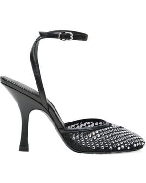 Stuart Weitzman Bareitall Shine Pump 100 - Black