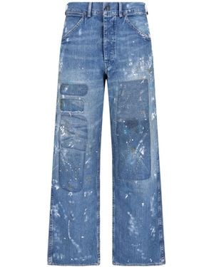 Polo Ralph Lauren Relaxed Fit Distressed Carpenter Jeans - Blue