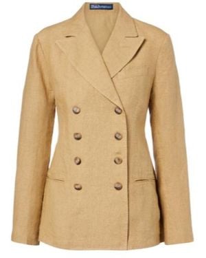 Polo Ralph Lauren Double-Breasted Versatile Blazer - Natural