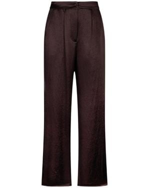 Liu Jo Pleated Flared Pants - Purple