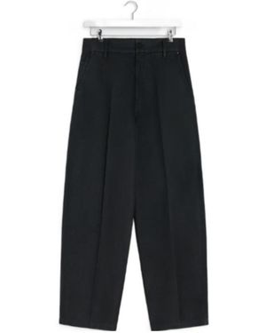 Lemaire Maxi Barrel Workwear Pants - Black