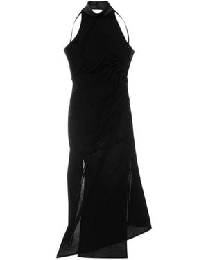 Helmut Lang Halter Neck Midi Dress - Black