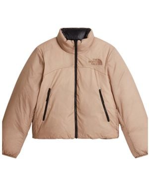 The North Face Colorblock Down Jacket - Natural