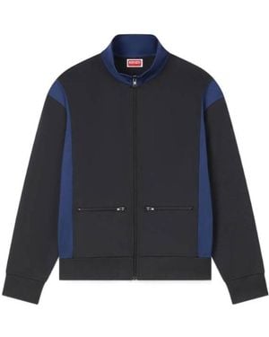 KENZO 'Boke Flower 2.0' Embroidered Track Jacket - Blue