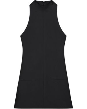 Courreges Short Twill Dress - Black