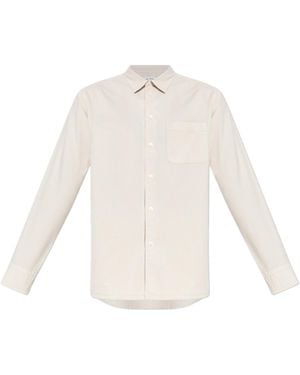 Samsøe & Samsøe Long Sleeve Button-Down Shirt - White