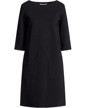 Max Mara Solid-Colored Stretch Dress - Black