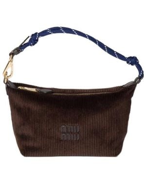 Miu Miu Velvet Clutch - Black