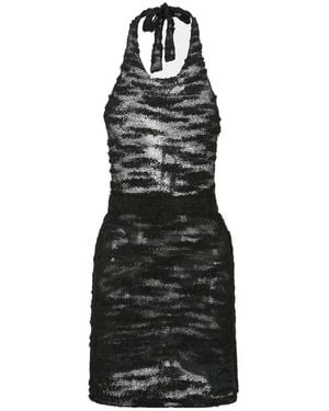 ★ANDERSSON BELL★ Cloud Halter Knit Dress Pink Cloud Halter Knit Minidress by Andersson Bell on Sale