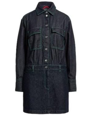 MAX&Co. Dark Denim Shirt Dress - Blue