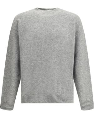 Laneus Long Sleeved Crewneck Sweater - Gray