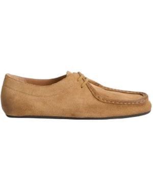 Jil Sander Hood Lace-Up Shoes - Brown