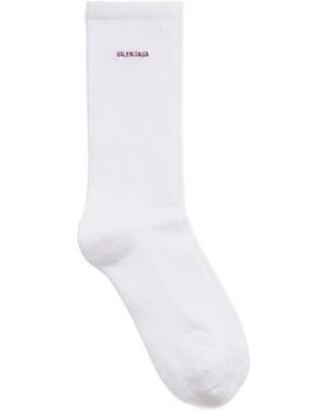 Balenciaga Logo Socks - White