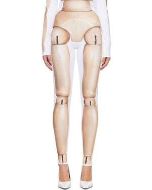 Jean Paul Gaultier Stretchy Knit Leggings - Multicolor