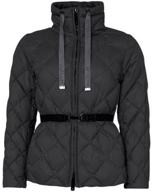 Max Mara Zip-Up Puffer Jacket - Black
