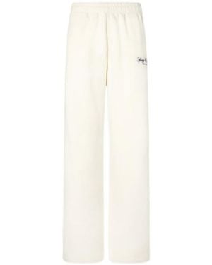 Sporty & Rich Cotton Loose-Fitting Trousers - White