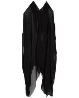 Rick Owens Midi Dress Silk - Black
