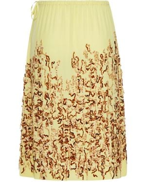 Dries Van Noten Midi Skirts - Metallic