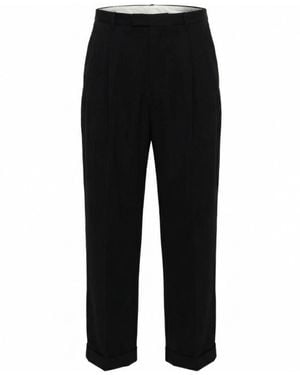 Bottega Veneta Light Wool Trousers - Black