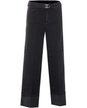 Liu Jo High-Waisted Straight-Leg Jeans - Blue