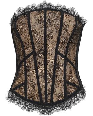 GIUSEPPE DI MORABITO Lace Bustier Top - Multicolour