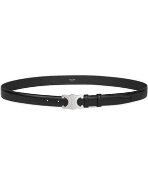 Celine Triomphe Belt 25Mm - White
