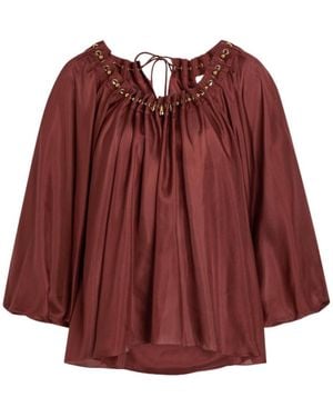 Zimmermann Silk Long-Sleeved Shirt - Red