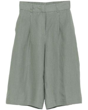 Peserico Pleated Shorts - Grey
