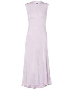 Jil Sander Asymmetric Midi Dress - Purple