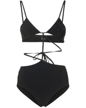 Christopher Esber Bandeau Tie One Piece Swimsuit - Black
