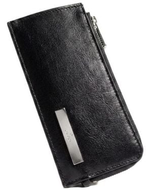 Gucci Card Holder With Metal Tag - Black