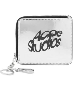 Acne Studios Zipper Wallet - White