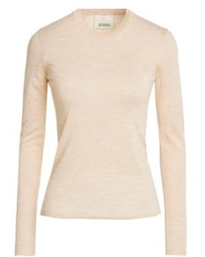 Isabel Marant Solid Colour Long-Sleeve Knit Top - Natural