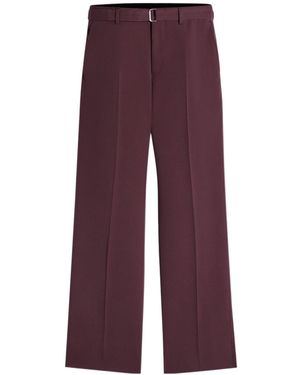 Lanvin Belted Tailored Trousers - Purple